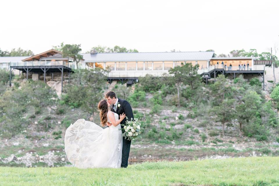 Wedding venue The Videre Estate with hilltop lake views in Wimberley